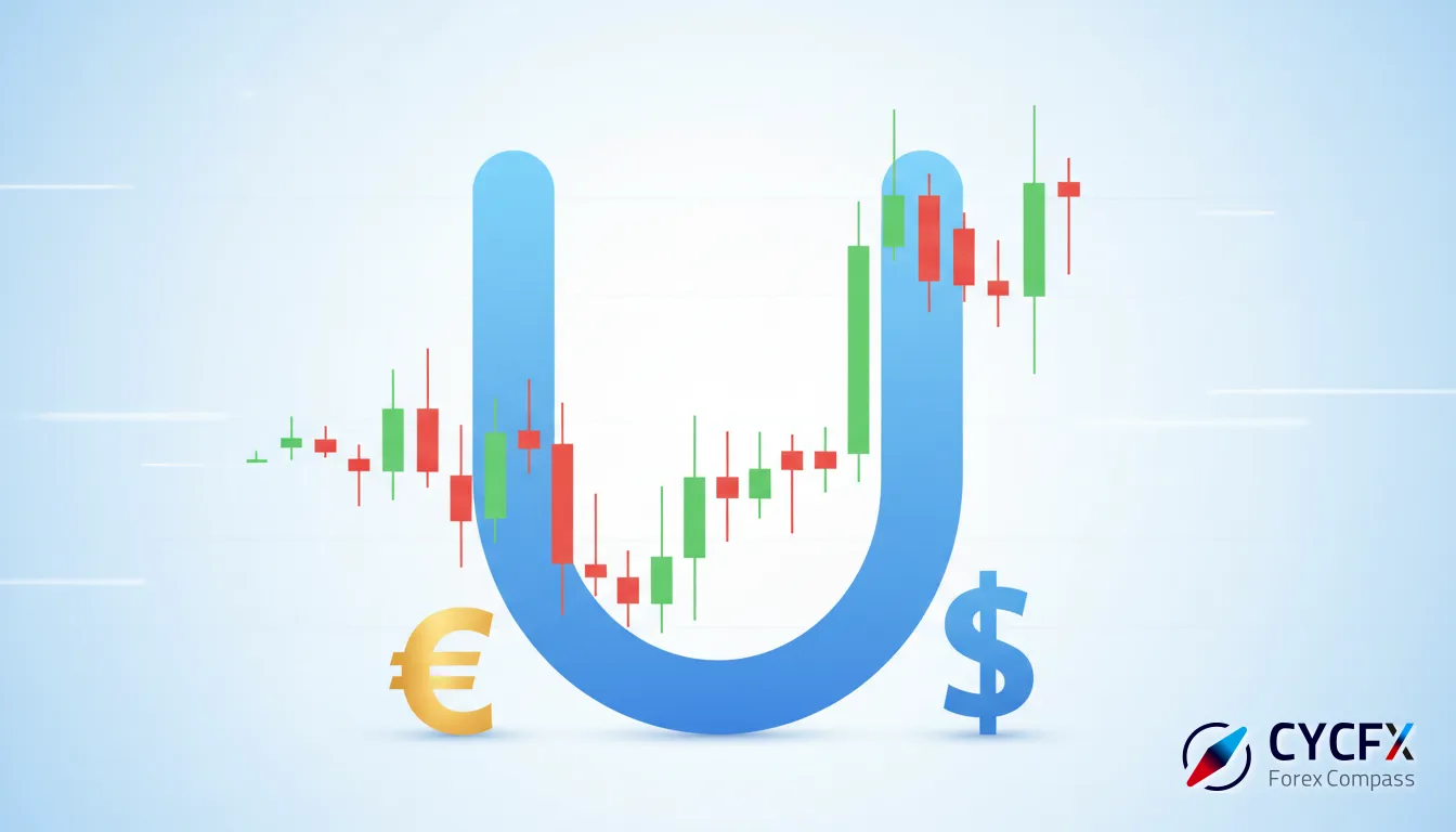 الگوی Rounding Bottom در EURUSD